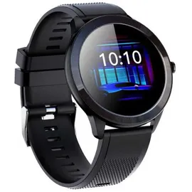 LEOTEC Wave BT 46,5 mm Kunststoffgehäuse Schwarz Sportarmband Schwarz One Size
