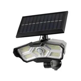 EasyMaxx Solarleuchte Kunststoff, Stahl 30,0 cm inkl. Bewegungsmelder schwarz