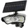EasyMaxx Solarleuchte Kunststoff, Stahl 30,0 cm inkl. Bewegungsmelder schwarz