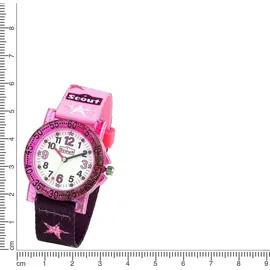 Scout 280375021 30 mm Quarzuhr lila wasserdicht Sportarmband Pink