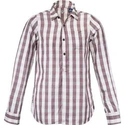 Dolomite Shirt Long Sleeve W's Seren Check oxblood red/blast beige (1422) XL
