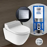 Geberit AquaClean Tuma Comfort Komplett-SET Dusch-WC mit neeos Vorwandelement,, 146290FW1+16601CR#SET, Comfort