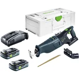Festool RSC 18 EB-Basic Akku Säbelsäge 18 V Brushless + 2x Akku 4,0 Ah + Schnellladegerät + Systainer