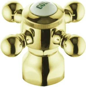 Kludi 1926 Kreuzgriff 753004500 Cold, vergoldet