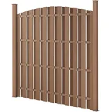 [neu.holz] WPC Gartenzaun 180 x 193 cm Braun