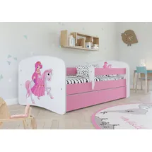 Sellbee Kinderbett Prinzessin 70 x 140 cm MDF rosa