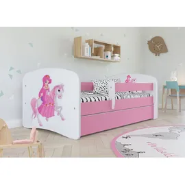 Sellbee Kinderbett Prinzessin 70 x 140 cm MDF rosa