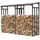 Quick Star Kaminholzregal Metall 130 x 70 x 185 cm 3,2 m3 2 Stück Anthrazit