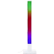 Brilliant RGB-LED Tischlampe Neele mit Musiksensor & Fernbedienung & RGB-Frontlight | max. 65 lm | integiertes LED | aus Aluminium/Kunststoff in Weiß