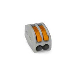 Wago Verbindungsklemme mit Betätigungsh. 2x 0,08-2,5mm2, 50 St.