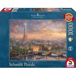Schmidt Spiele Puzzle 1000 Teile Puzzle Thomas Kinkade Paris, Stadt der Liebe 59470, 1000 Puzzleteile