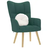 vidaXL Relaxsessel Dunkelgrün Stoff 69 x 95,5 x 69 cm Grün