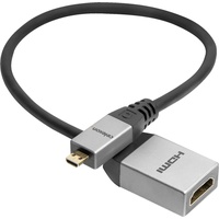 Celexon Micro HDMI auf HDMI M/F Adapter mit Ethernet