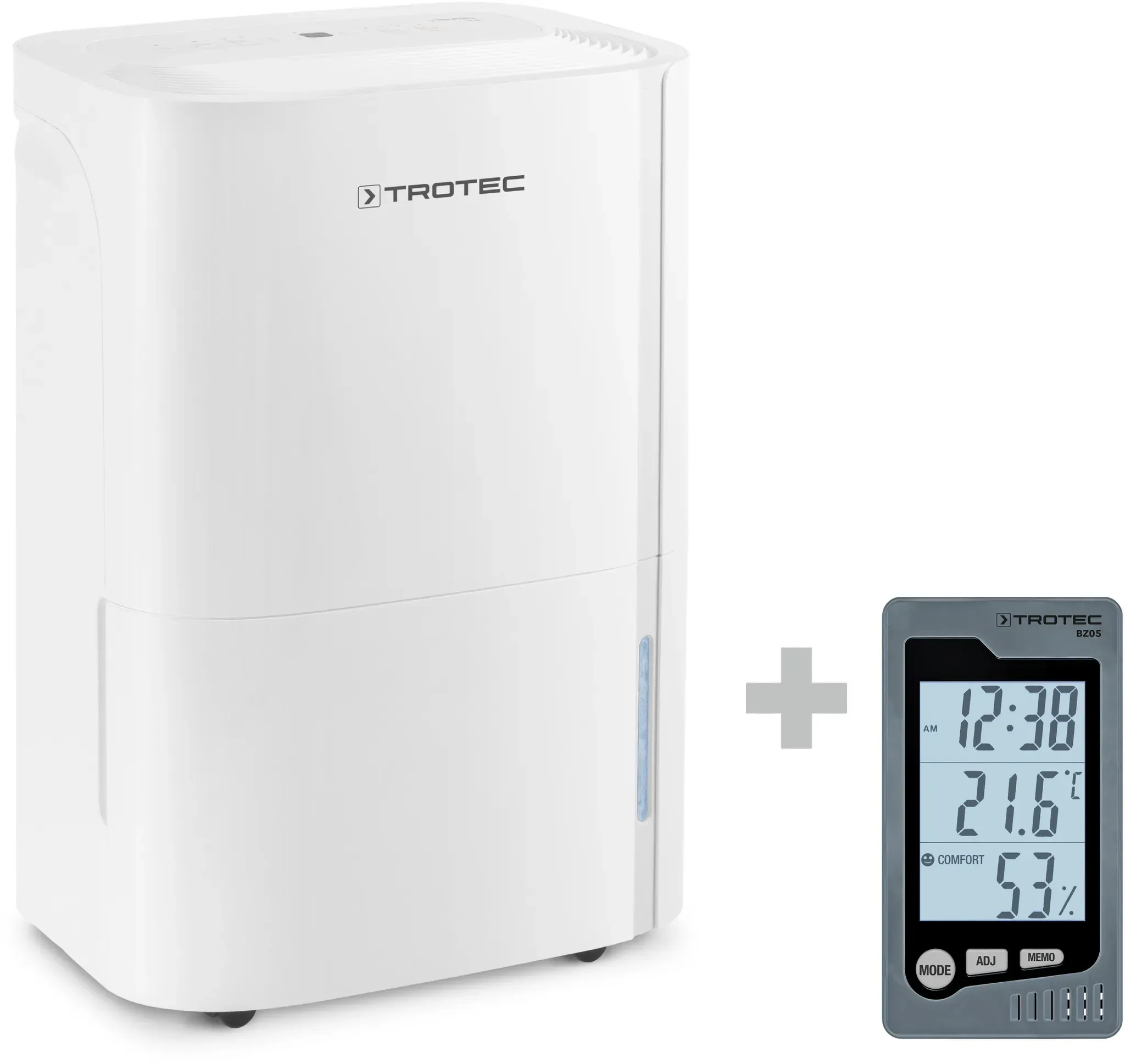 Trotec Luchtontvochtiger TTK 54 E + ruimte-thermohygrometer BZ05