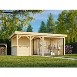 Palmako Gartenhaus Connect Lenna 16,6 m2 Set 407 Slide transparent tauchgrundiert