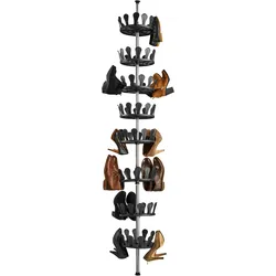 TECTAKE Schuhkarussell 26,5x100-300cm, Platz für 48 Paar Schuhe  1
