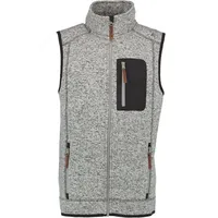 OS-TRACHTEN Strickfleeceweste, mittelgrau, XL