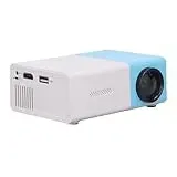Atyhao Brillendisplay, HD-Mini-Projektor, Tragbarer LED-Projektor mit integriertem Lautsprecher, 4K-Heimprojektor, Tragbarer Filmprojektor im Freien, HDMI, VGA, EU-Stecker