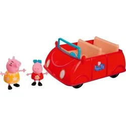 Jazwares PEP0499 Peppa's rotes Auto mit 2 Spielfiguren