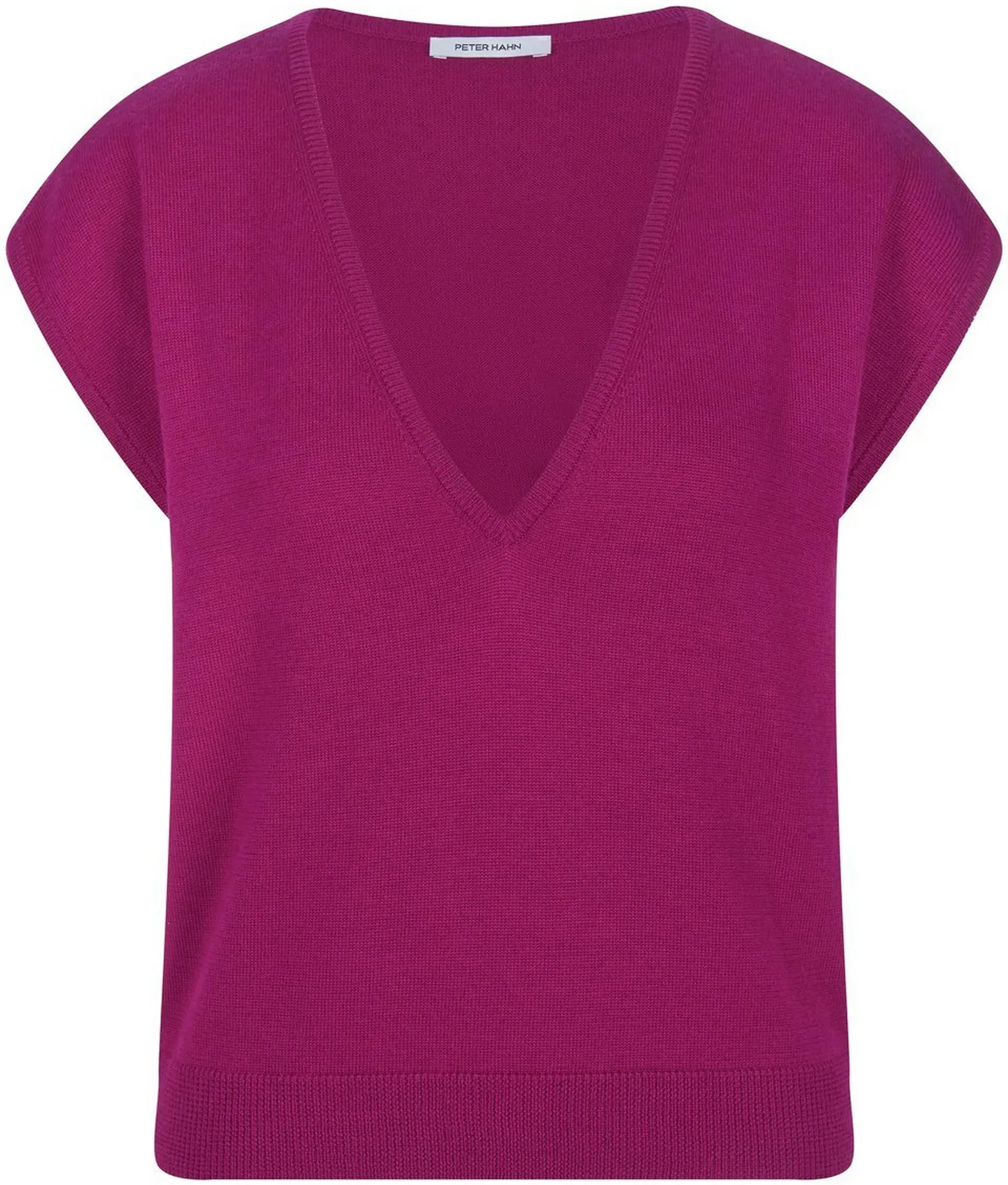 Le pull sans manches 100% laine vierge  Peter Hahn fuchsia