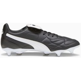 Puma King Top Mxsg Soccer Shoe, Black White Gold, 45 EU