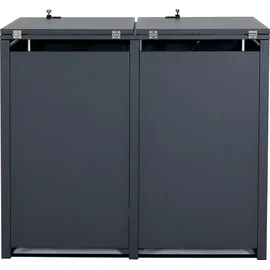 MCW Mülltonnenverkleidung MCW-E83 115 x 103 x 63 cm grau