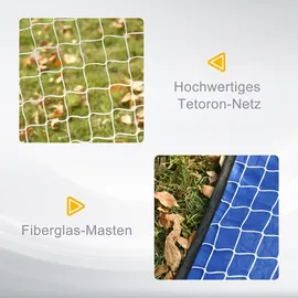 Homcom Fußballtor Blau, B/H/T: ca. 123x80x80 cm - blau