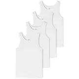 SCHIESSER Unterhemd 4er Pack Weiß XL