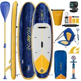 Devoko Stand Up Paddling Board Aufblasbar, mit Universal Kamerahalterung und Sitz. SUP Board Set mit 2-in-1-Sup Paddel. Standup Paddle Boards 320 × 80cm, Geeignet zum Anfänger, Sitzen, Stehen, Liegen