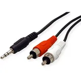 Roline Audiokabel 3,5mm Klinken-Stecker - 2x Cinch-Stecker 5,0m (11094345)