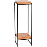 Mendler Blumentisch HWC-K71, Blumenregal Beistelltisch Pflanzregal, MVG-zertifiziert MDF Metall - naturfarben, 101cm