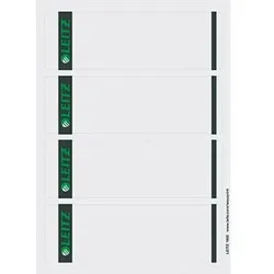 Ordneretikett 16850085 kurz/breit Papier grau 400 St./Pack. - grau