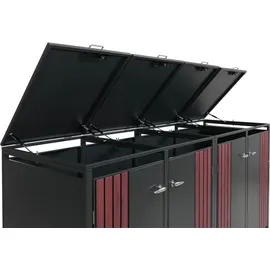 MCW Mülltonnenverkleidung O67 264 x 122 x 84 cm anthrazit