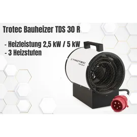 Trotec Bauheizer TDS 30 R Elektroheizstrahler 5 kW schwarz