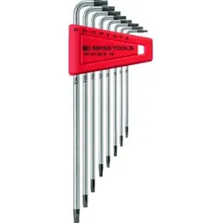 PB Swiss Tools Winkelschraubendreher- Satz im Kunststoffhalter 8-teilig T6-T25 Bohrung Swiss