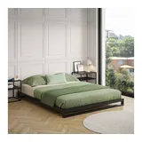 skølm Bettgestell Vidar inkl. Lattenrost, Metallbett 160x200, auch verfügbar in 120/140/180 x 200 cm schwarz