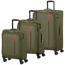 American Tourister Nitestream Koffer-Set 3-tlg. oliv/orange
