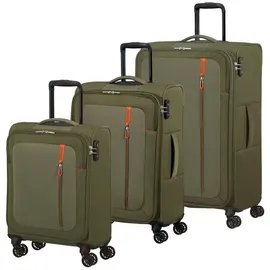 American Tourister Nitestream Koffer-Set 3-tlg. oliv/orange