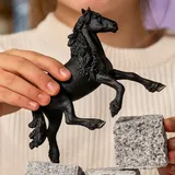 schleich HORSE CLUB | Friese Hengst 13975 | detailgetreues Pferd | tolles Geschenk für Mädchen und Jungen | Pferde Spielzeug für Kinder ab 5 Jahren | 5 x 16 x 11 cm