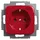 Busch-Jaeger Steckdoseneinsatz rot RAL3020