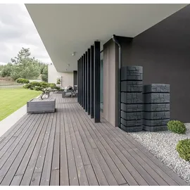 Prosperplast Tower Stone Regentonne 350 l anthrazit