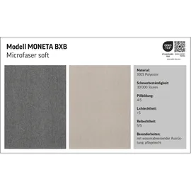 Home Affaire Boxspringbett HOME AFFAIRE "Cavan", beige, L:220cm, Microfaser (100% Polyester), Komplettbetten, Boxspringbett, Eiche, inkl. Bettkasten & Topper, verschiedene Härtegrade (auch H4)