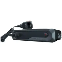 Hytera HM655L V1 VHF Niedrige Leistung 5-25W IP54 mit Lautsprechermikrofon/Halterungssatz/Netzkabel, Walkie Talkie, Schwarz