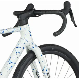 Scott Addict Gravel 30 2026 28 Zoll RH 12K Unisex white/splatter blue
