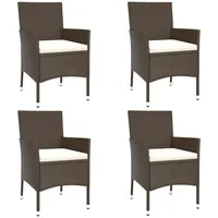 VidaXL Gartenstuhl mit Kissen 4 St. 362526 4 x