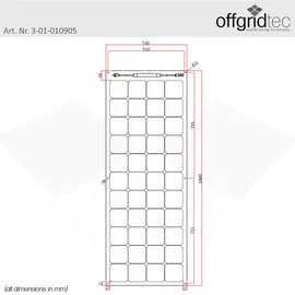 Offgridtec ETFE SPR-F monokristallin 165 W