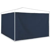 Relaxdays Seitenteile für Pavillon 2 Stück 3 x 2 m Dunkelblau
