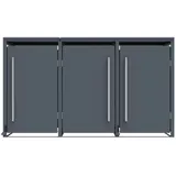 Westmann Mülltonnenbox Pedura 3 199 x 80 x 116 cm anthrazit