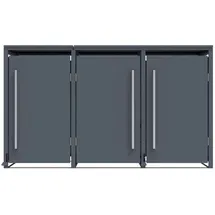 Westmann Mülltonnenbox Pedura 3 199 x 80 x 116 cm anthrazit