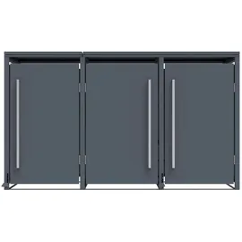 Westmann Mülltonnenbox Pedura 3 199 x 80 x 116 cm anthrazit